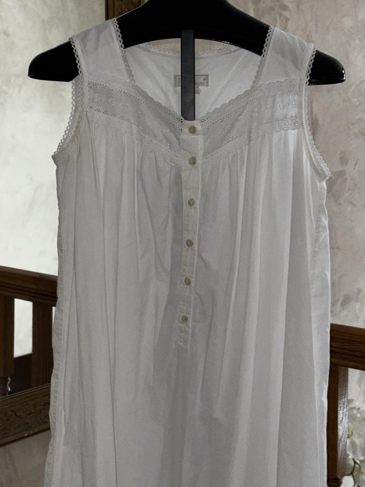 VTG Belle Pointe Nightgown Cottagecore White Day / House Dress Embroidered