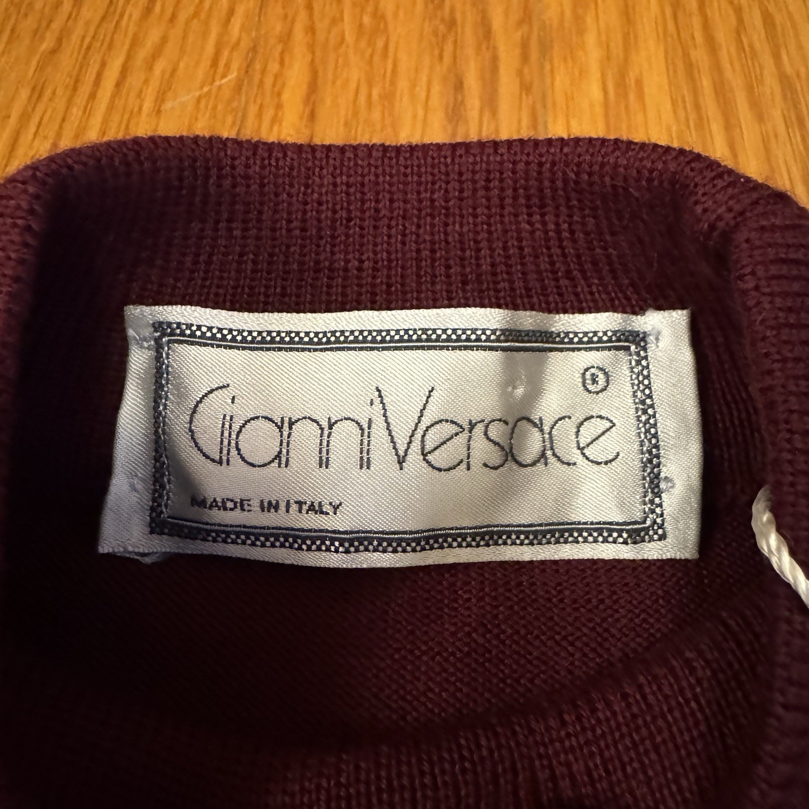 Vintage 80s NWT Gianni Versace Deadstock Colorful Wool Sweater IT 44 Sz M