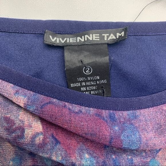 Vintage Vivienne Tam Buddha Mesh Midi Y2K Skirt Sz 2