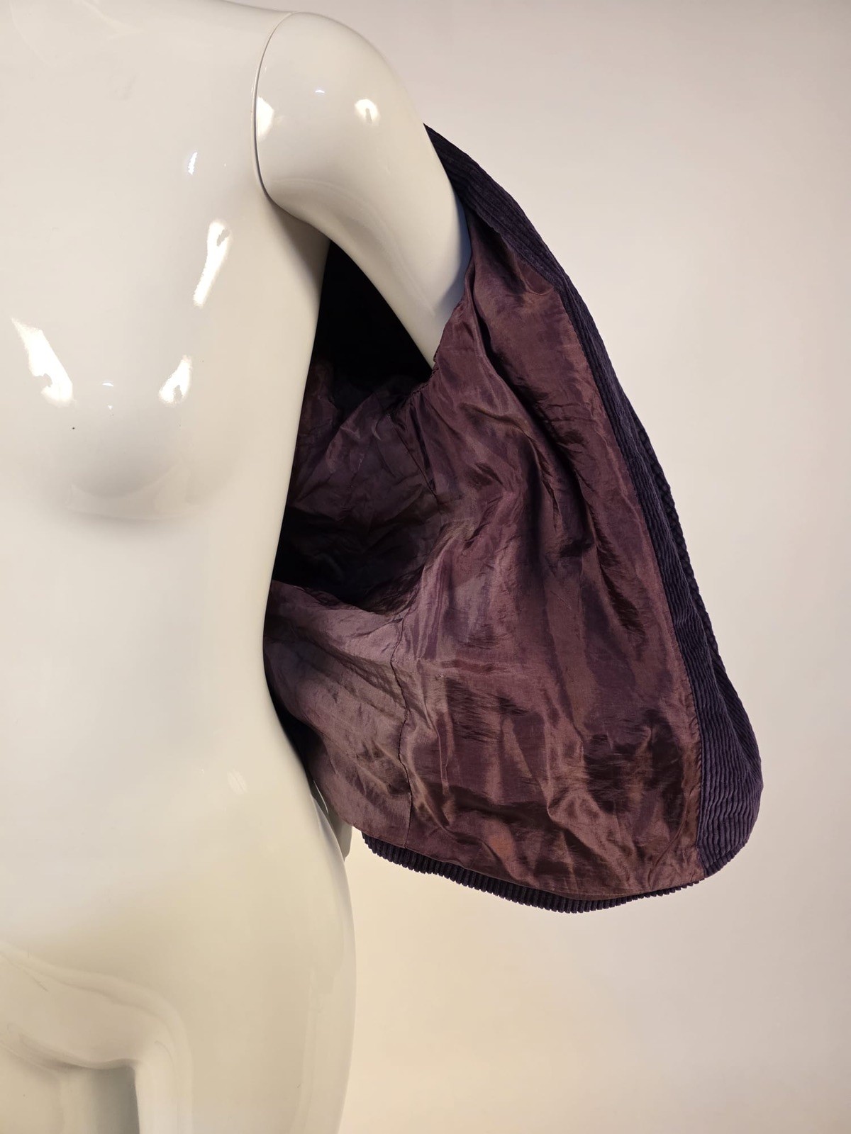 VINTAGE LATE 1970’S DESIGNER CLAUDE MONTANA PURPLE CORDUROY JACKET