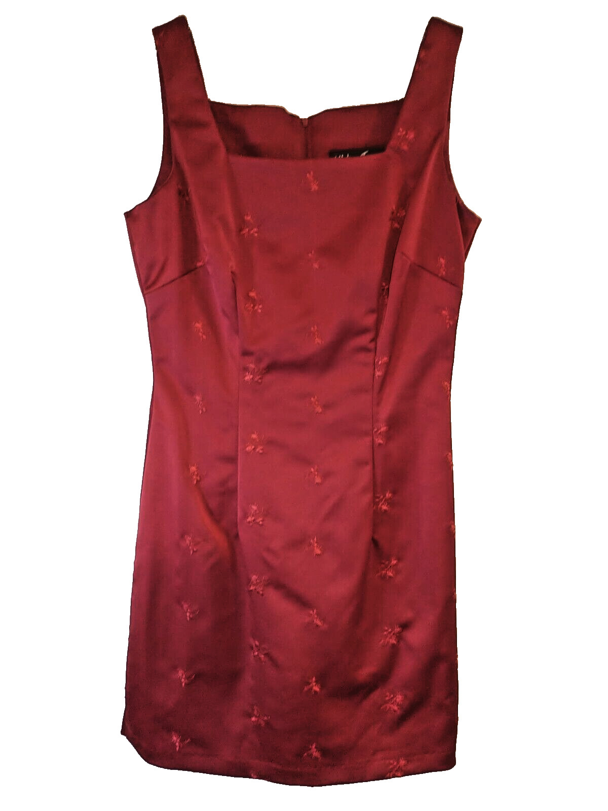 All That Jazz Women’s Vintage 1990’s Red Sleeveless Dress Size – Size 7/8 Satin