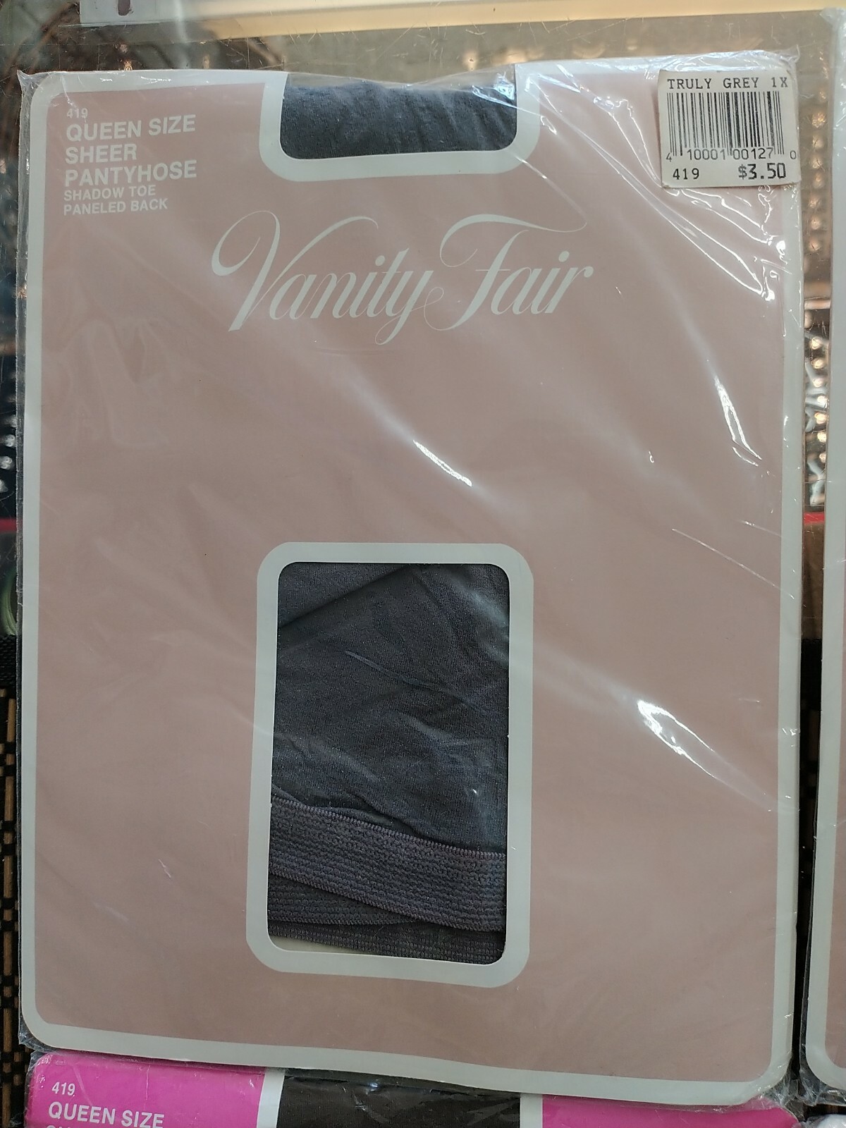 Lot Of 4 Vintage Vanity Fair Queen Size 1X Pantyhose Coffee (Brown) Grey Black