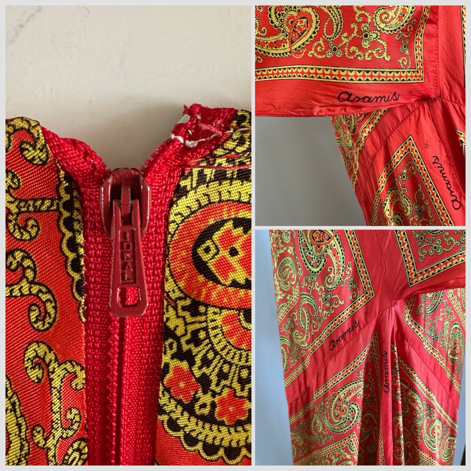 70s VTG Mexican Aramis Scarf Caftan Dress 63” Extra Long Tall Maxi Angel Sleeve