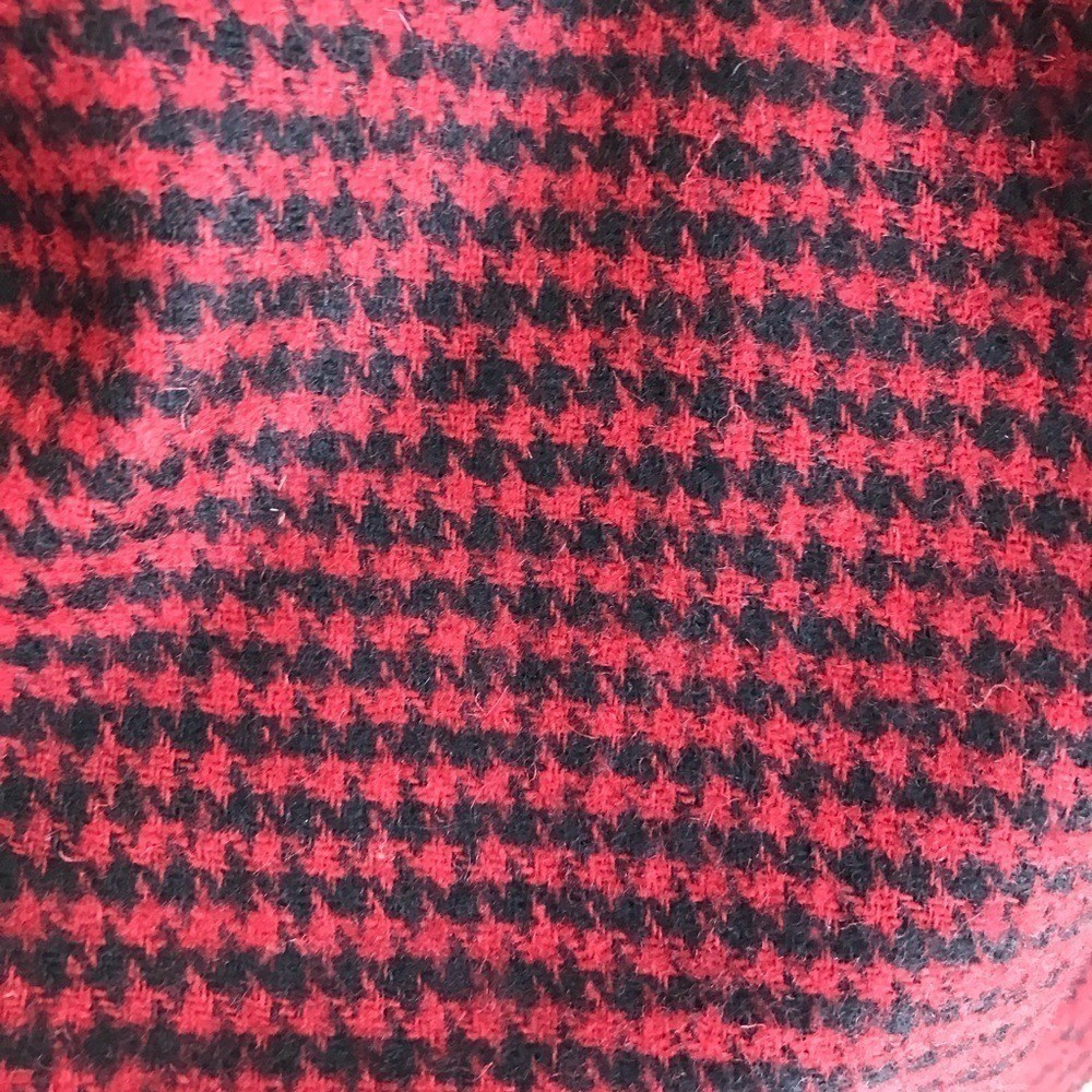 Vintage 80s Nordstrom Wool Houndstooth Pencil Skirt 8 (Runs Small) Dark Academia