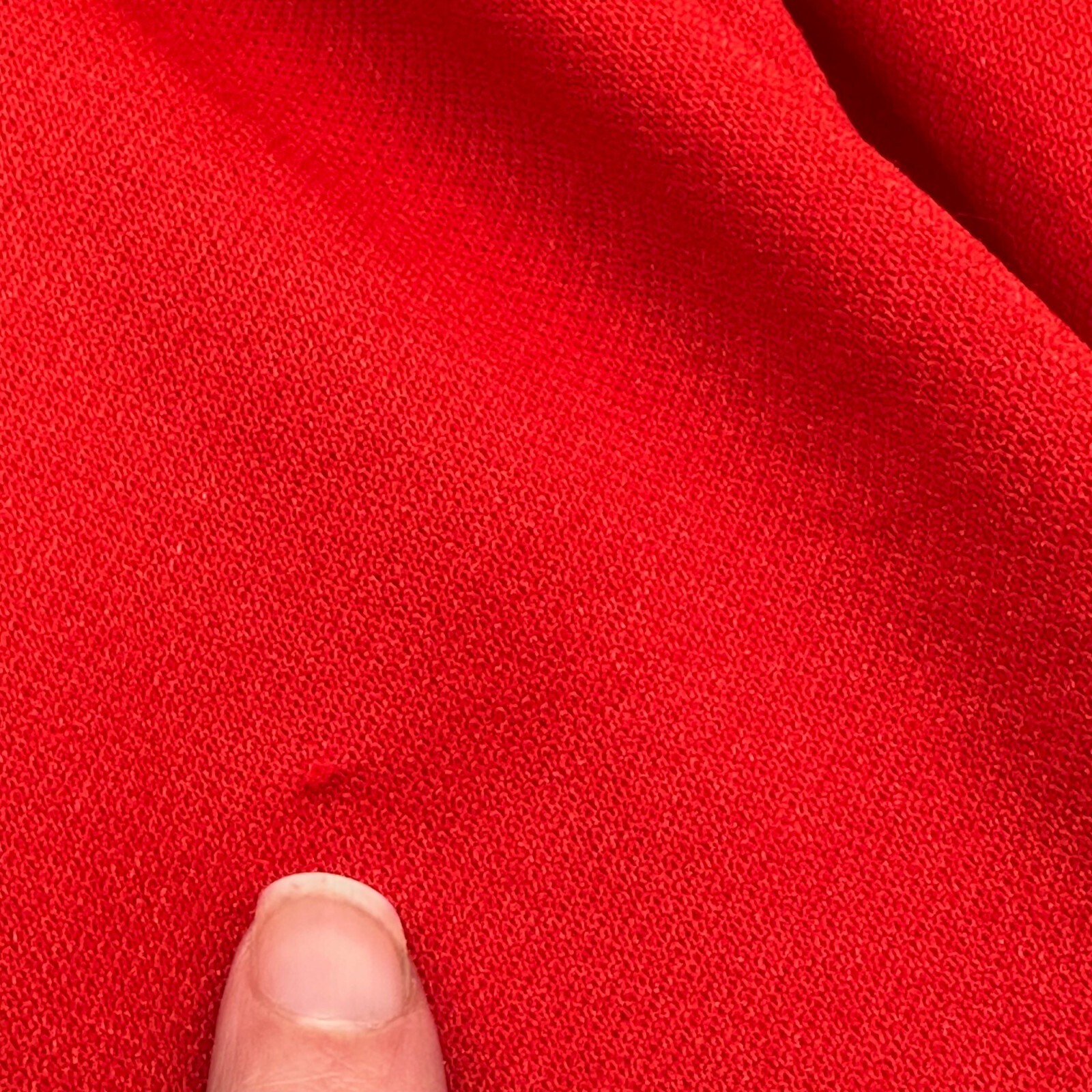 Vintage Open Front Blazer Jacket Cardigan 1980s Red Polyester Business Casual