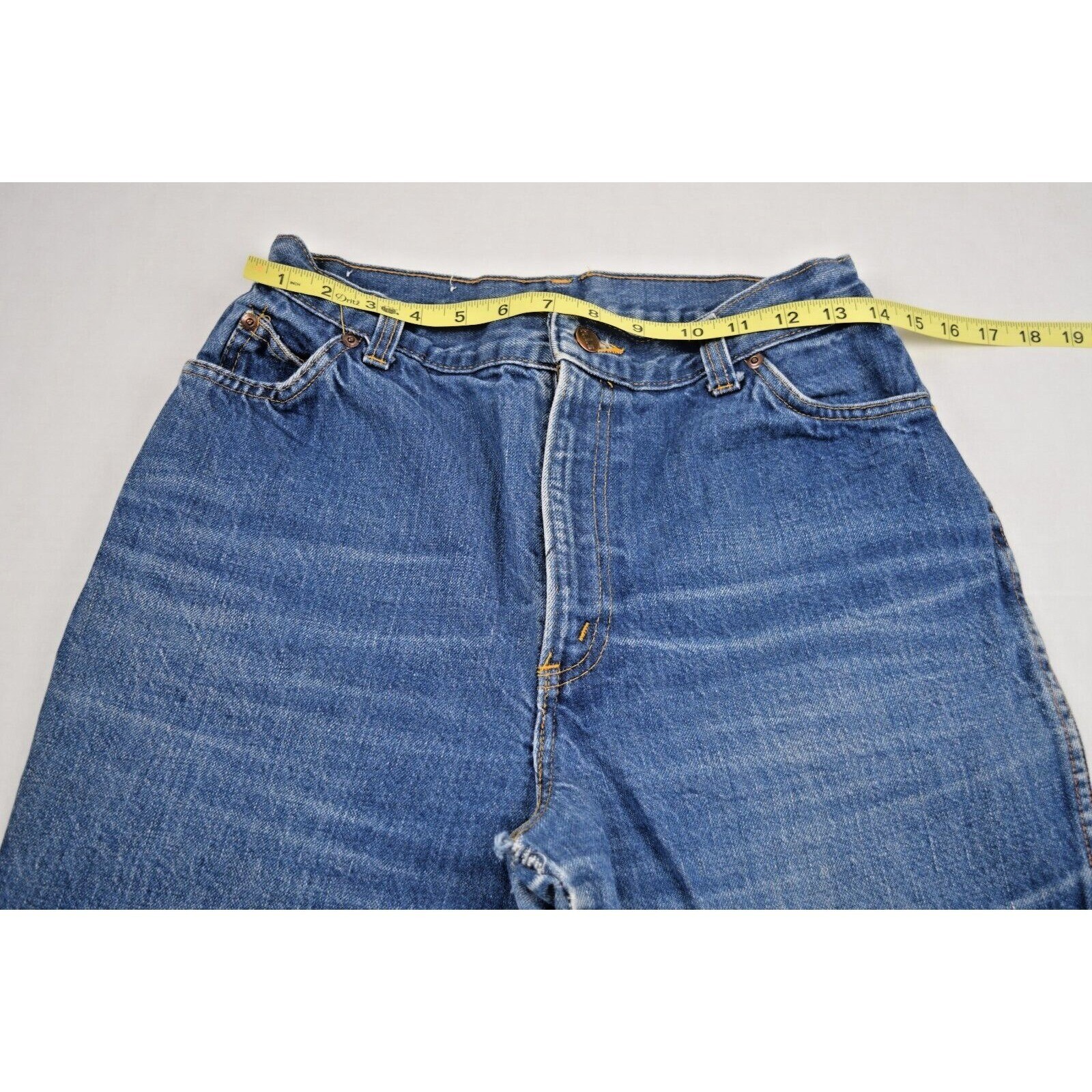 Vintage Chic by HIS Jeans 32 x 28 70s Classic Blue High Waist Boot Cut Made USA