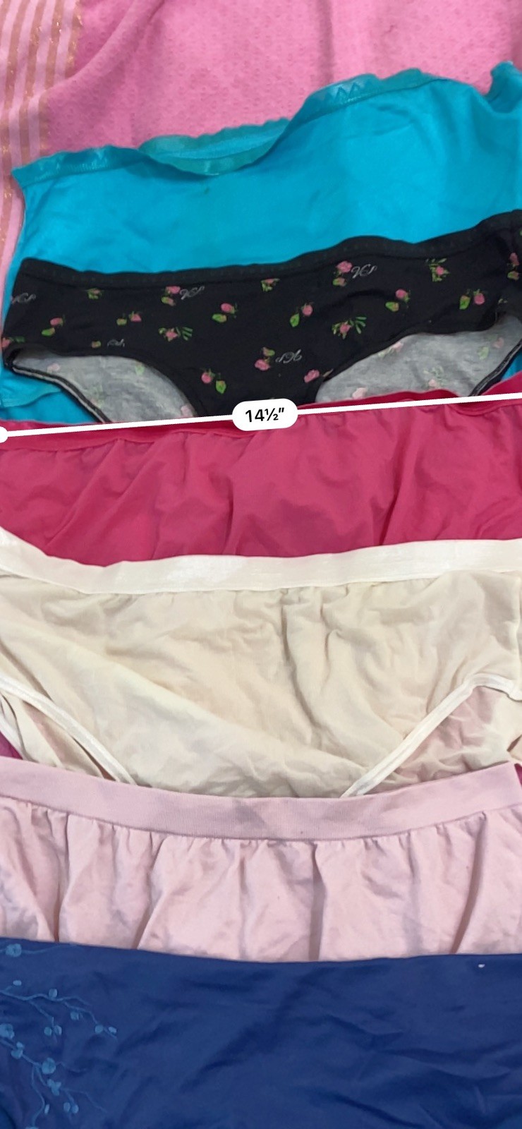 VINTAGE mix lote 7PANTIES#6084