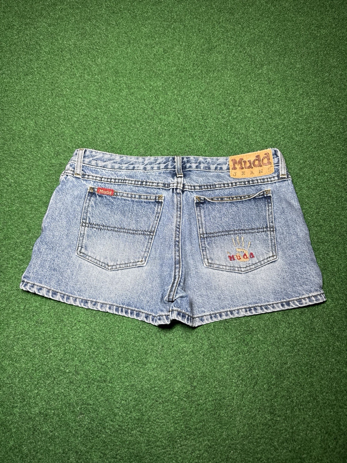 Mudd Vintage Denim Shorts Womens 13 32 Waist 3” Jorts 90s Y2K Hip Hop Grunge