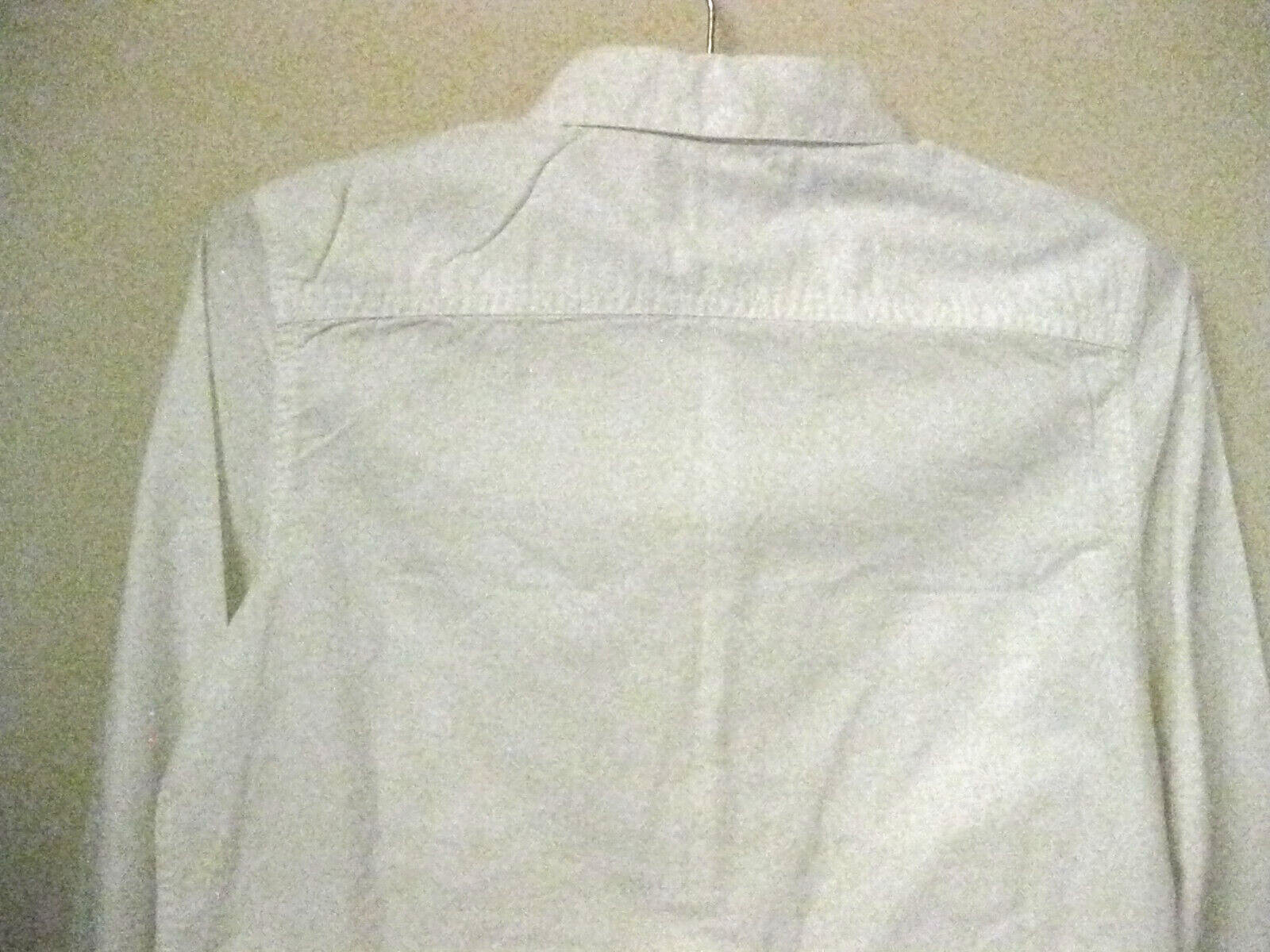 Women’s Levi Heavy Denim Cotton Twill White Western Shirt Size XS Long Sleeve