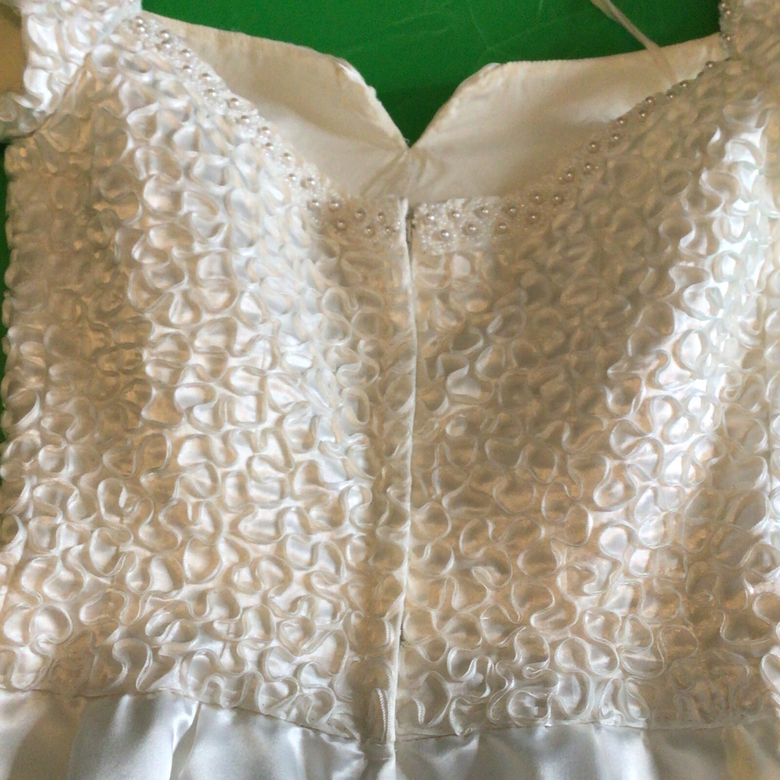 Vintage Mike Benet Beaded Wedding Dress Formal SZ 8