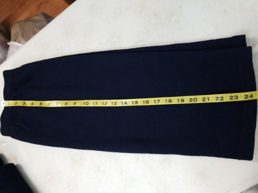 VTG John Patrick For Geoda Design Knit Skirt/ Top Navy Set