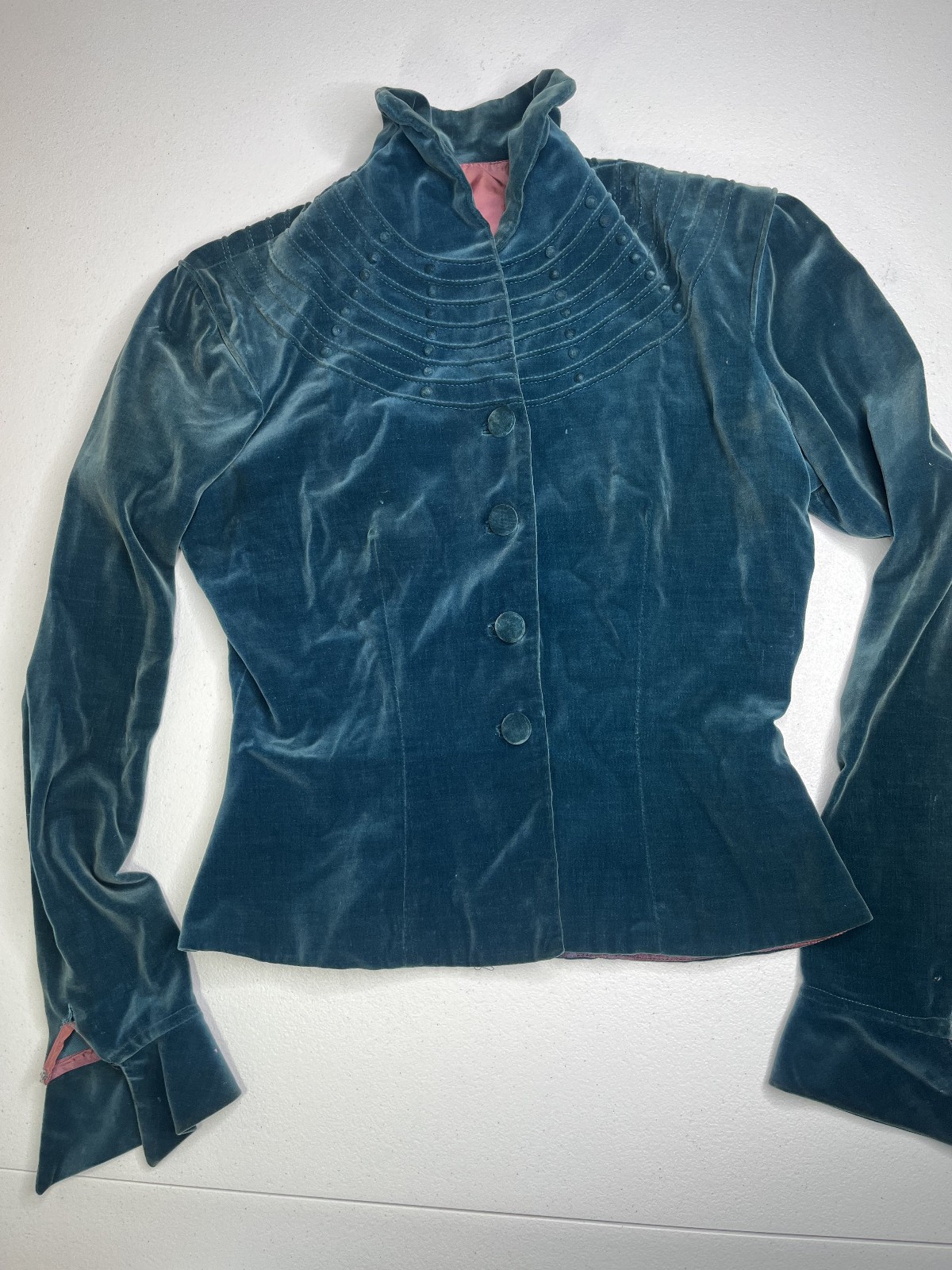 vintage velvet skirt suit matching blazer and skirt 1940/50