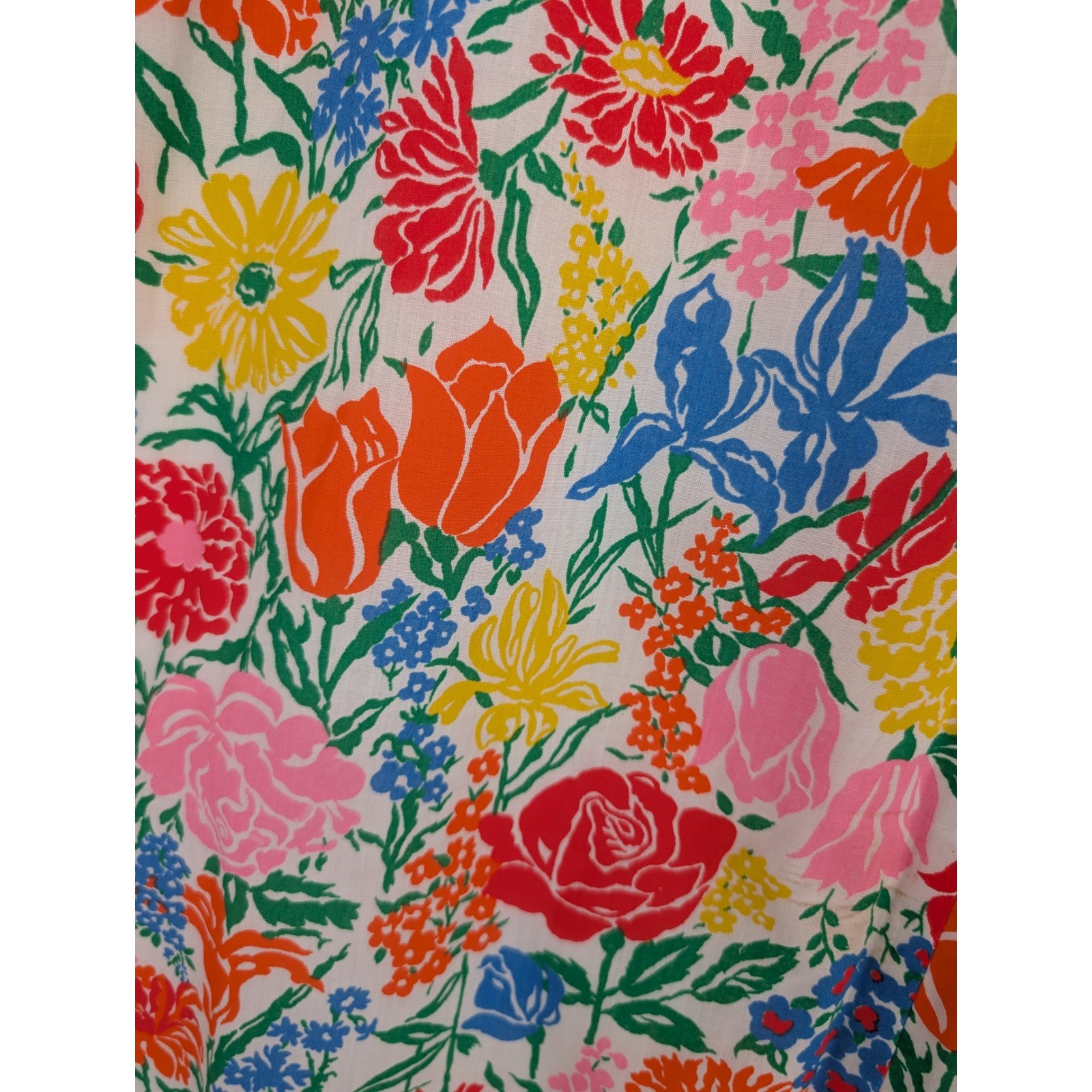Ah! Austin Hill Maxi Skirt Multicolor Floral Vintage 70s Cottage Boho Retro Mod