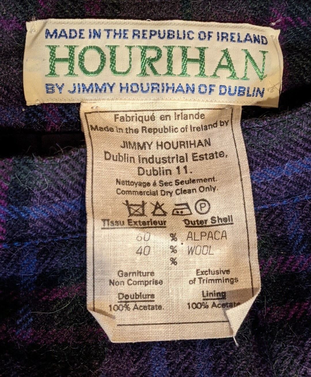 Vintage Jimmy Hourihan Cape & Pleated Skirt Alpaca/Wool