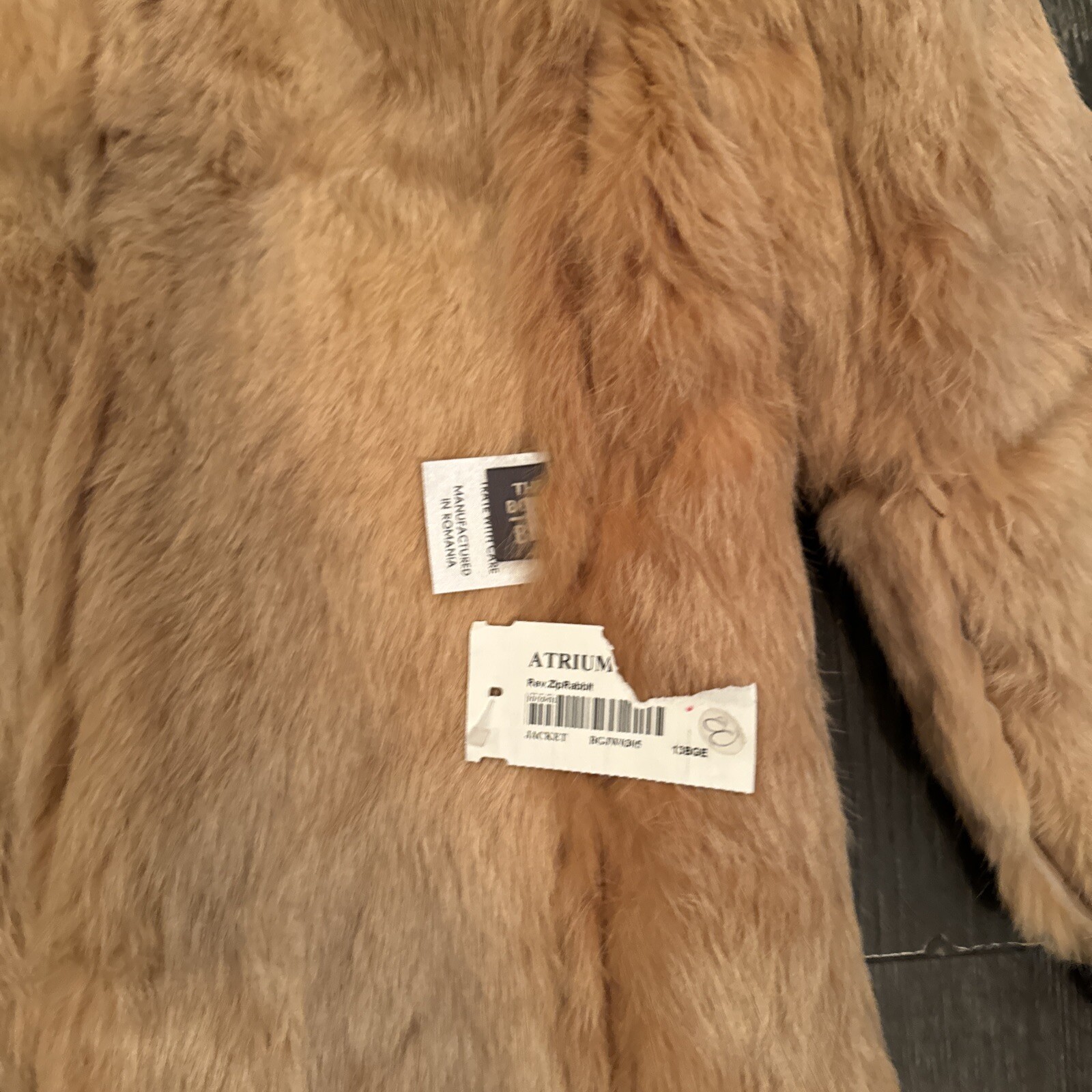 NWT Suede Leather Shearling Jacket Women Size XS Possibly Reversible