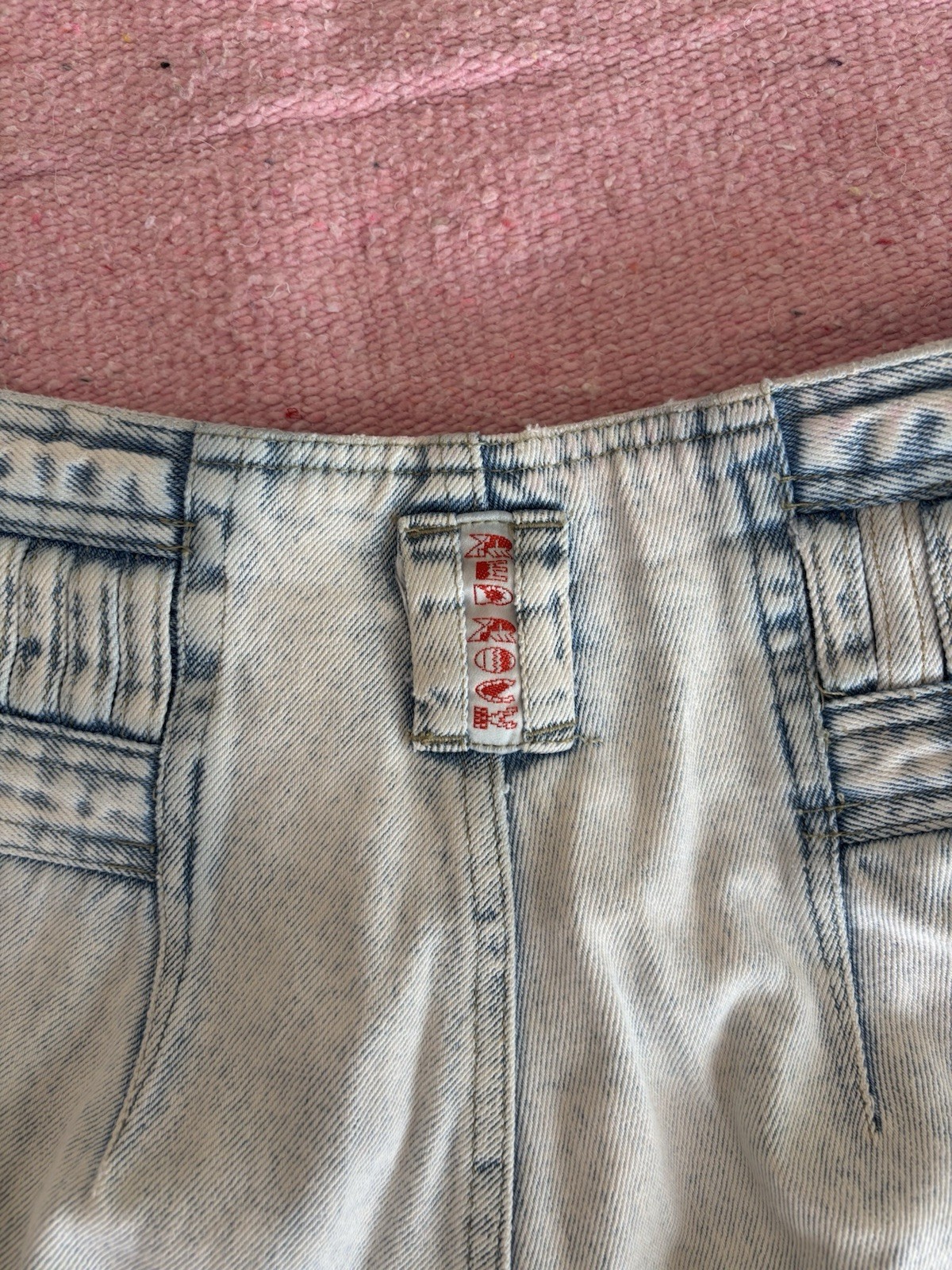 Vintage 1980s Red Rock Shorts Women’s Acid Washed High Waist