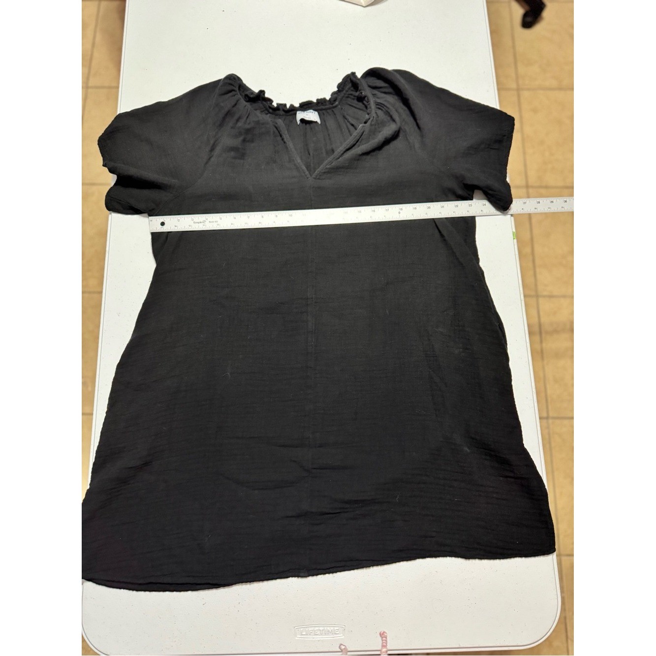 Women’s Black Dress Old Navy Gauzy Lightweight Size XL Boho Cottagecore