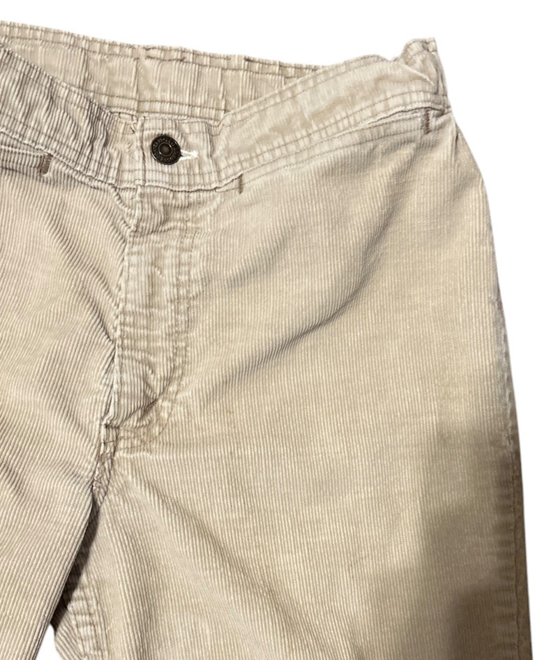Vintage 70s Levis Bell Bottoms Corduroy Jeans Pants Womens 28×29 Beige Talon USA