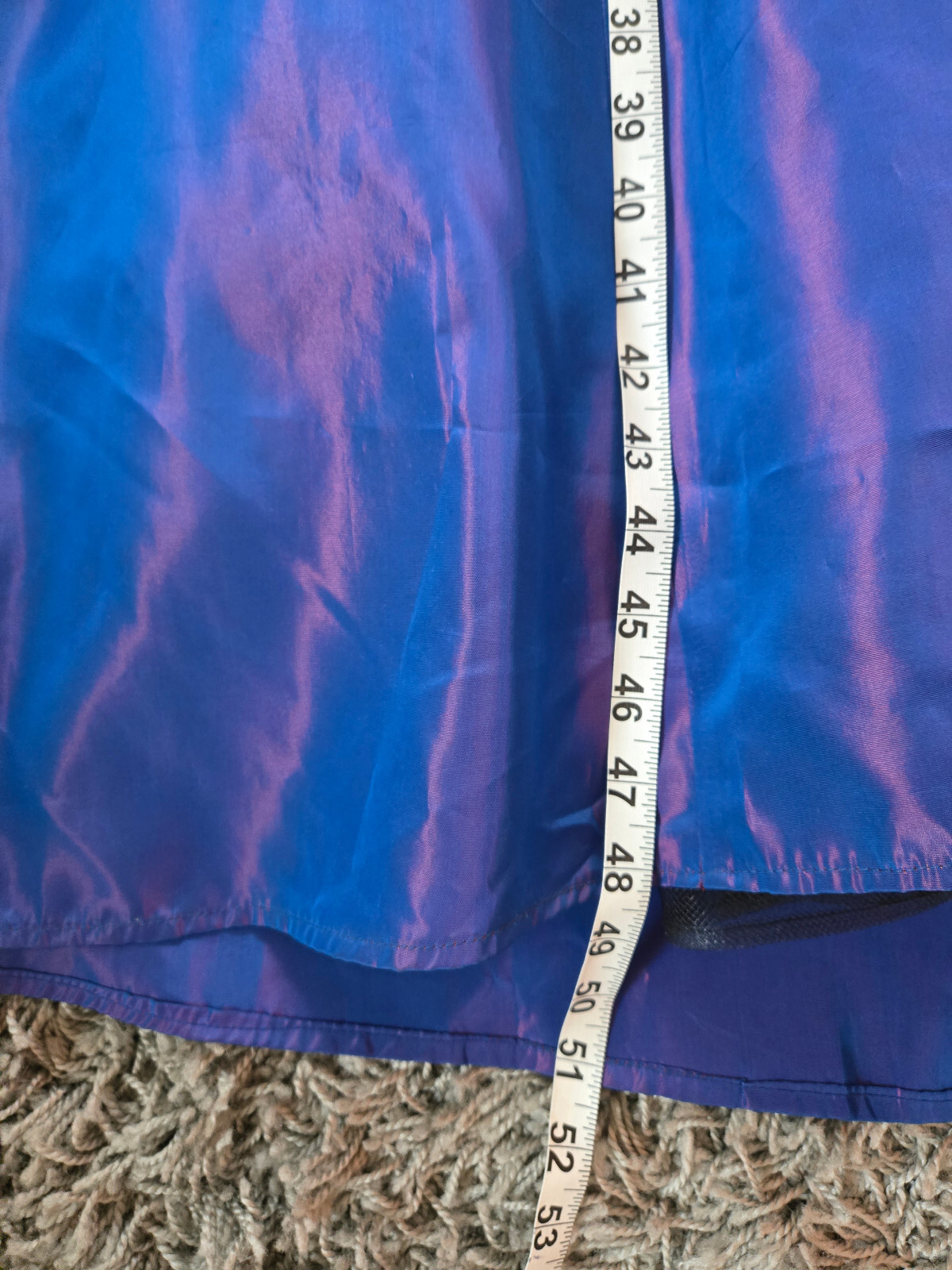 Vintage 1990s Y2K blue pink irridescent corset back formal gown dress be smart