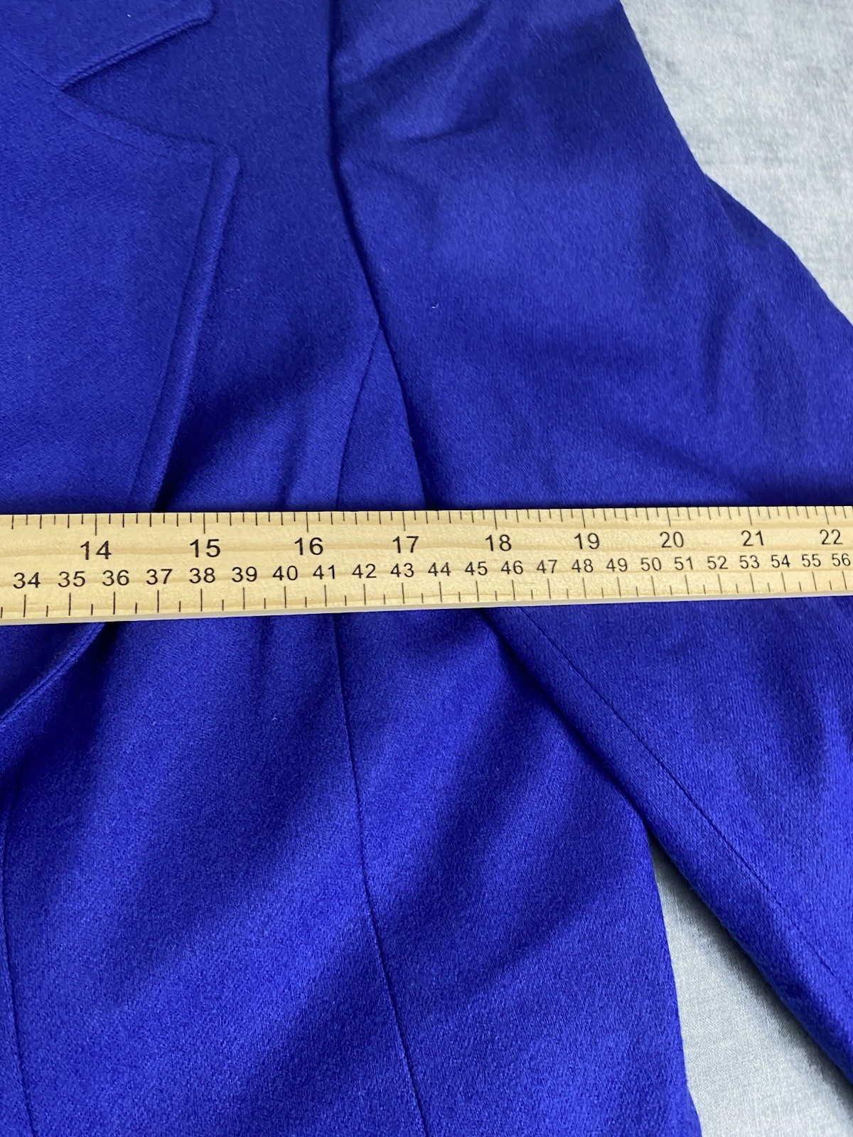 Pendleton Womens Blazer 20W Blue Virgin Wool USA One Button Jacket