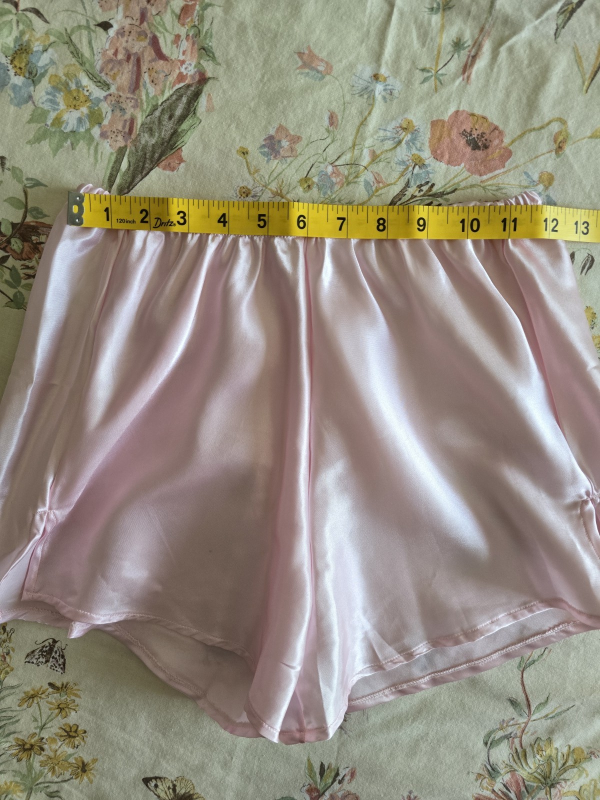 Vintage 80s 90s Pink Satin Avon Shorts Womens XS Small Romantic Sleepwear