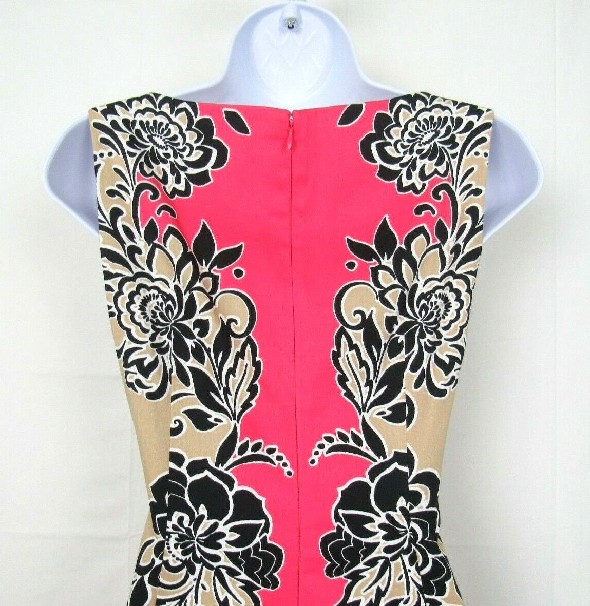 VTG 1990s 2000s LONDON TIMES SIZE 4 COTTON SPANDEX FLORAL DRESS NWOT NEVER WORN