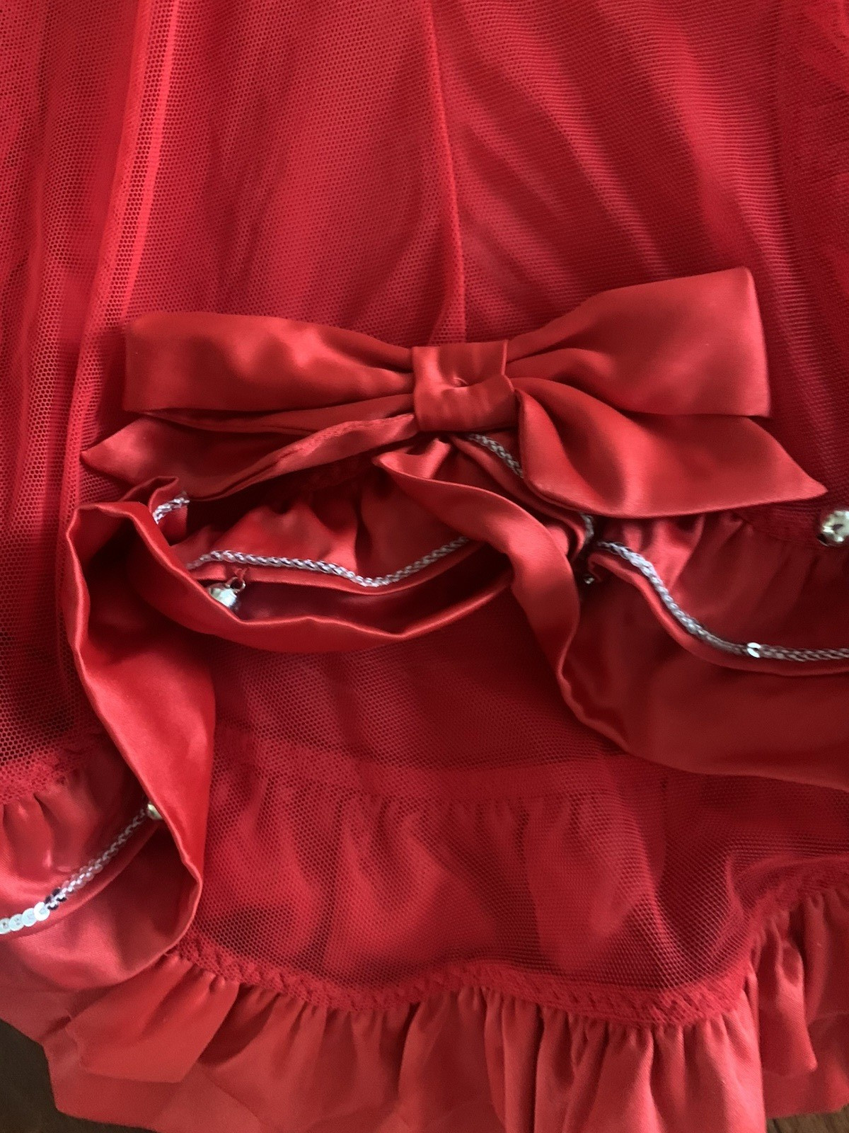 Vtg Victoria’s Secret Sexy RED Jingle Bell Holiday Lingere Size 36C & Stockings