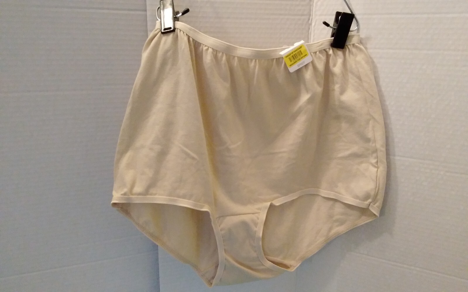 Panties NOS NEW Vintage Cotillion Size 8 Beige Nude Cotton Granny Knickers