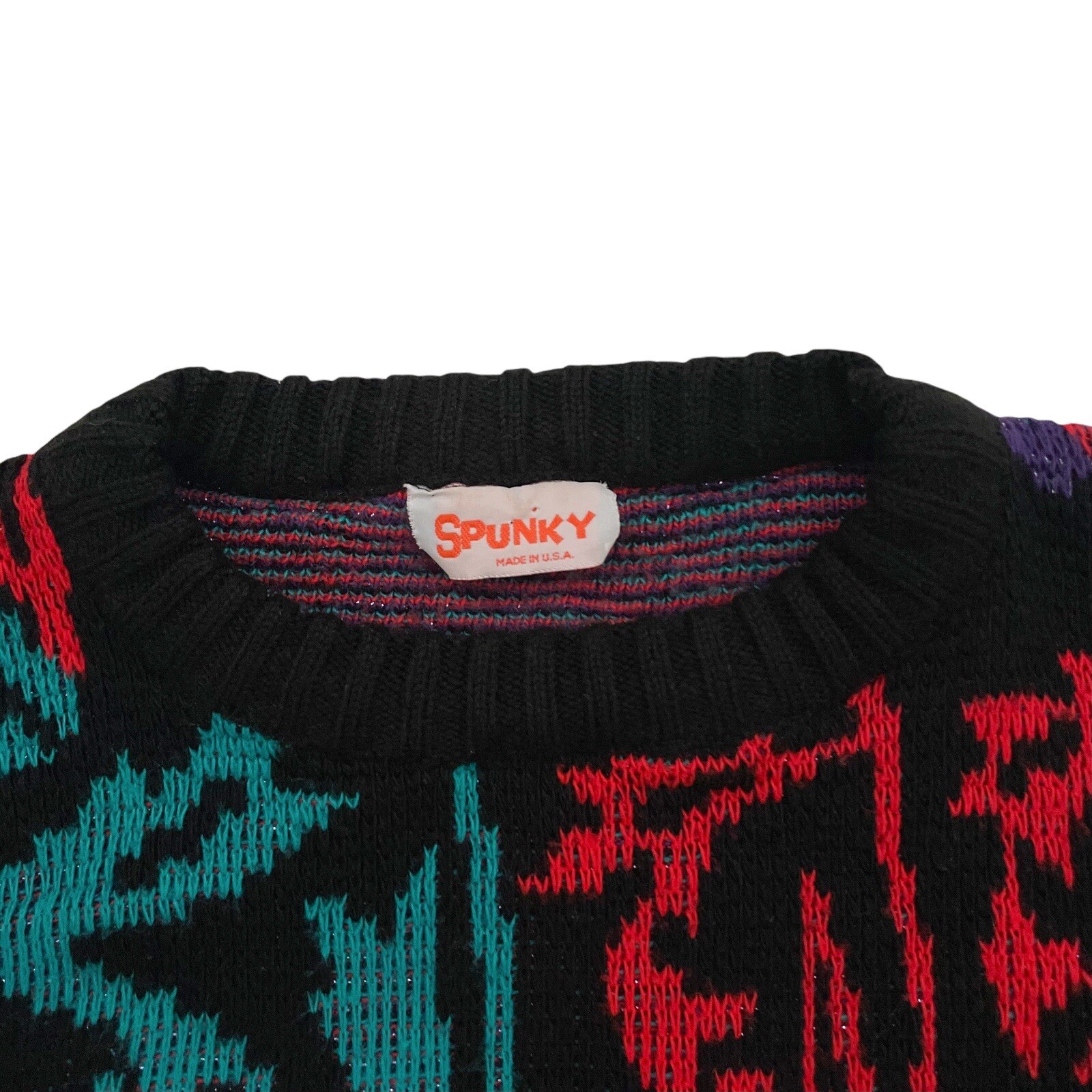 Vintage Spunky Sweater Size Women’s XL – Made in USA