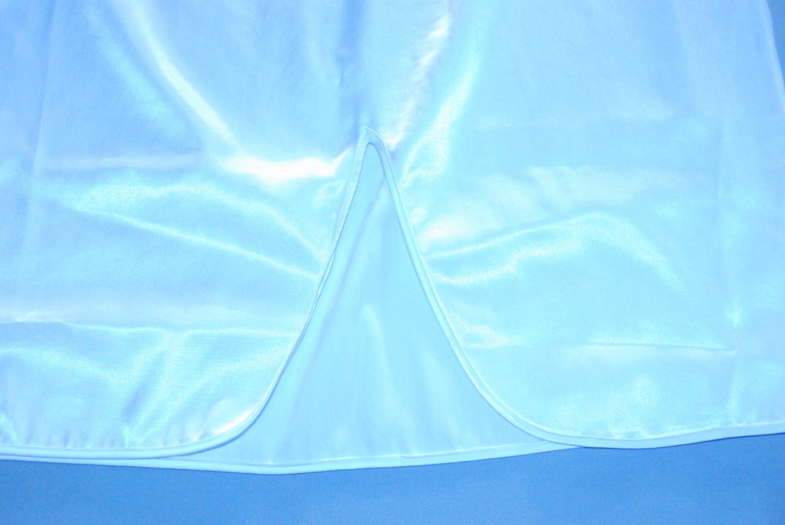 Vintage Half Slip Sheer Nylon White with 7″ slit 24″ long 12″ across waist