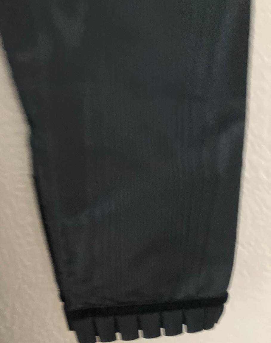 Givenchy Nouvelle Boutique Black Silk Moire Taffeta Vintage Cocktail Dres