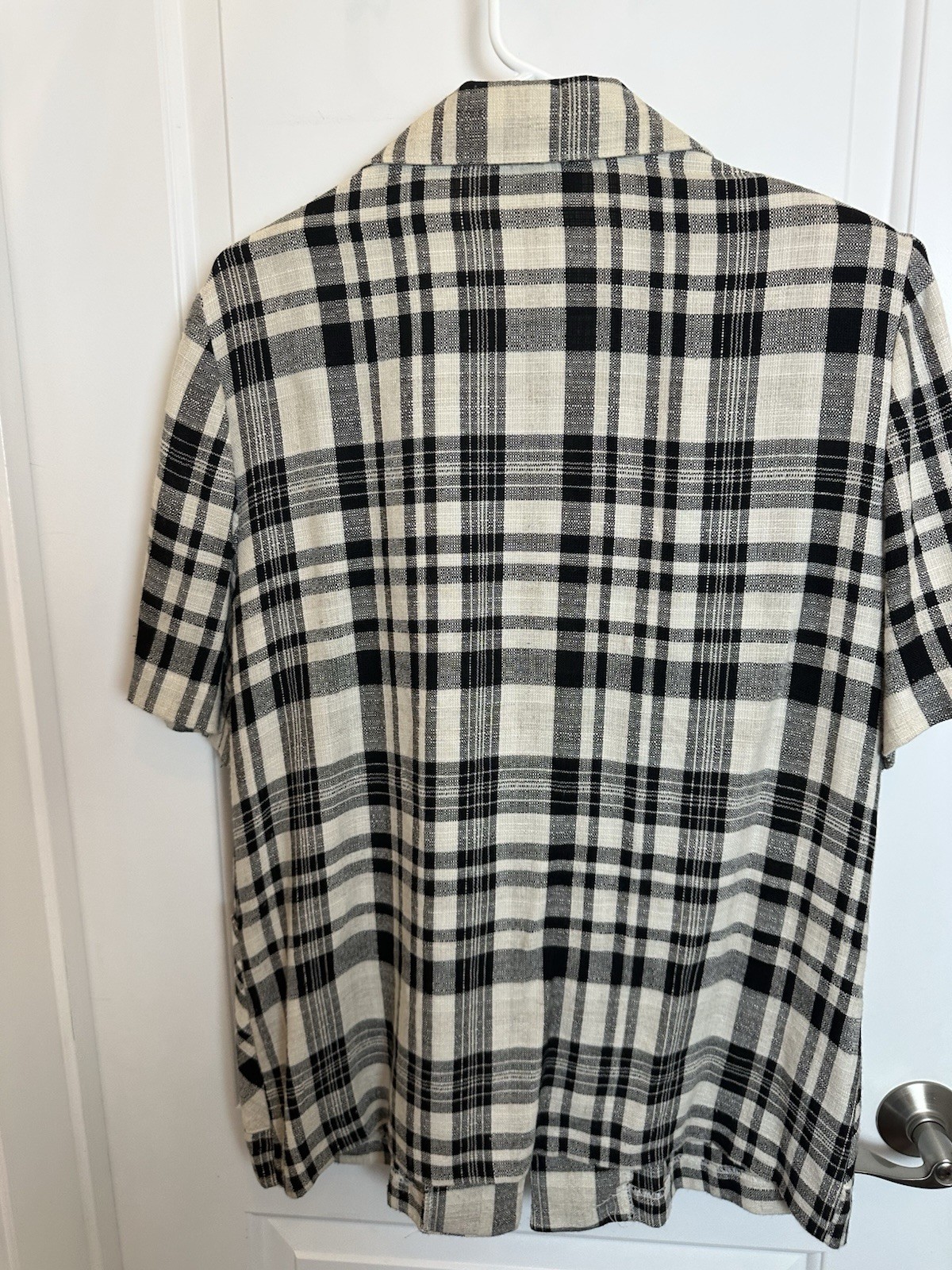 Vintage Two Twenty Plaid black-and-white oversized vintage blazer 1980s large 14