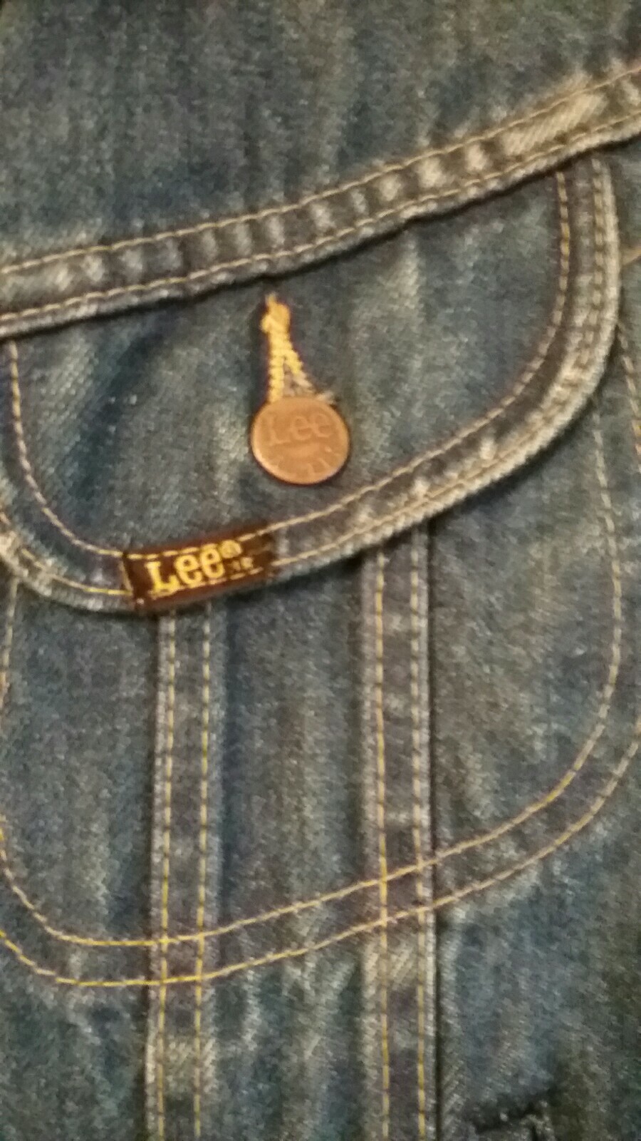 Vtg Small S 7 Ms Lee Usa Trucker Rocker Grunge Punk Biker Denim Jean Jacket Usa