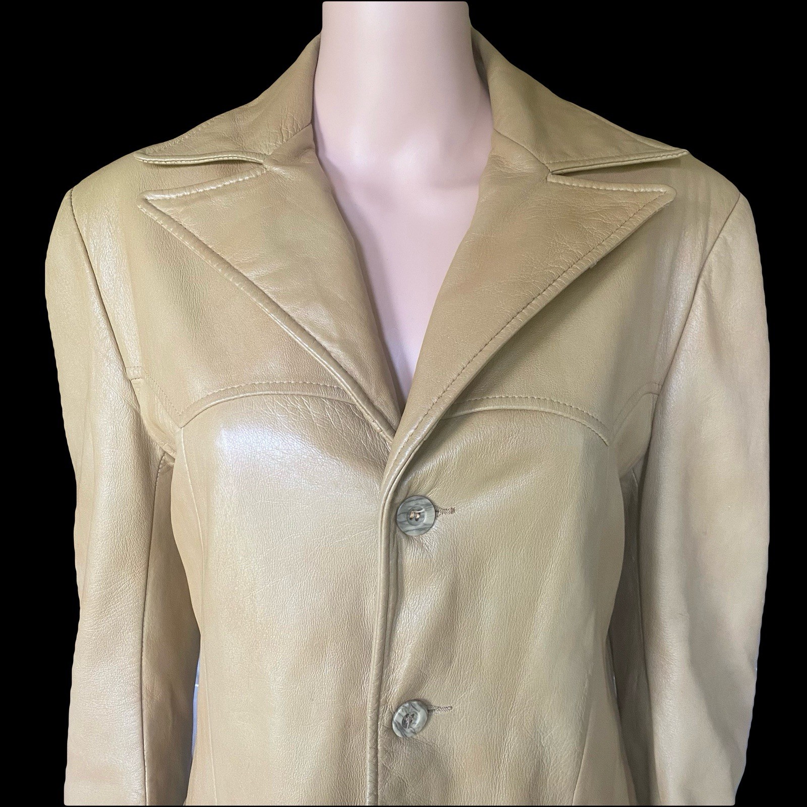 VTG 1970s Scully real leather jacket. size 38 Western