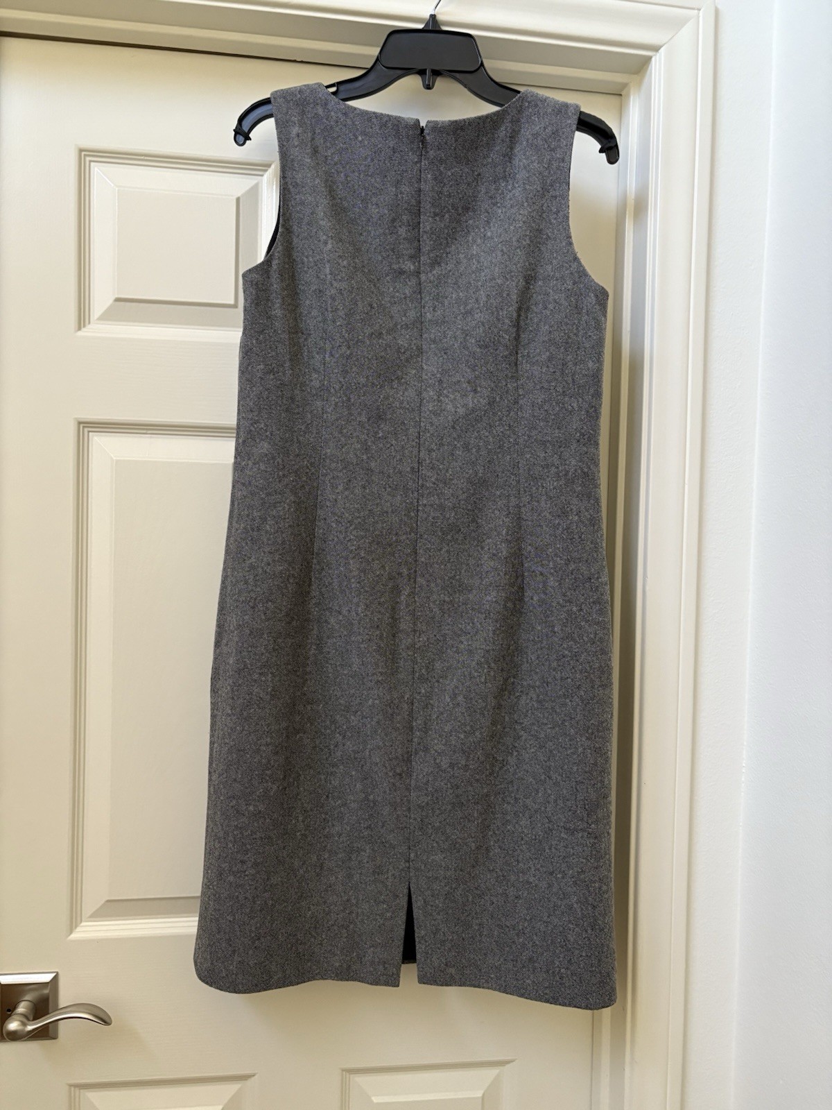 VTG Kay Unger Black & White Tweet Sheath w/ Appliques Lined Dress Size 10 / 12