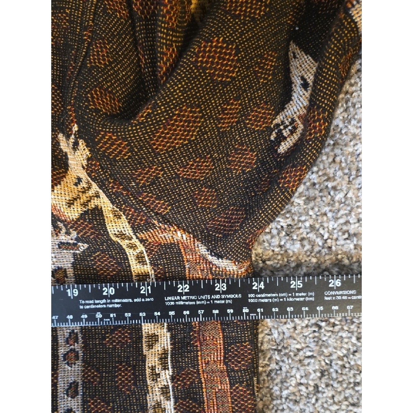 Painted Pony Vintage Giraffe Tapestry Women’s Jacket Brown Multi Size Large