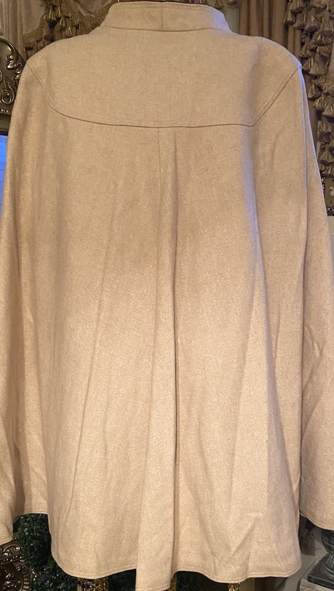 Vintage 60s Cape Country Pacer 100% Wool Poncho Cloak Waking Coat Women’s Sz XL