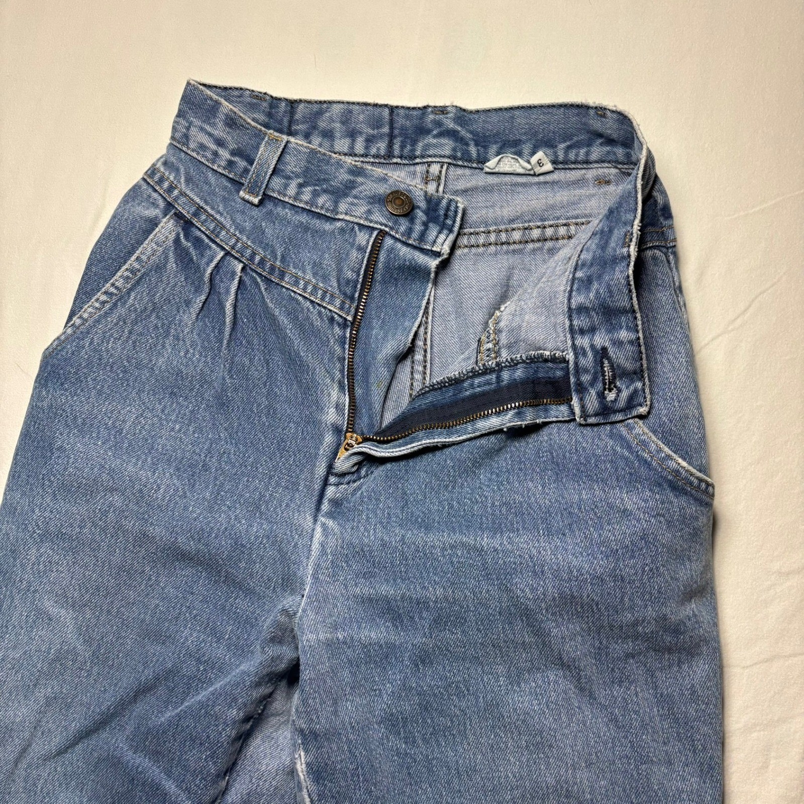 Vintage Levis Plowboy Jeans 23×27 Blue High Waisted Farmers Mechanics Miners 70s