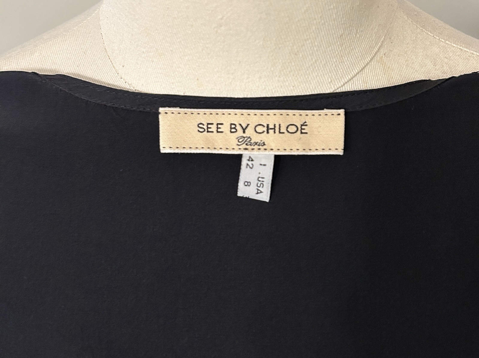 Vintage 2000’s See By Chloe Silk Sheath Dress XS-M