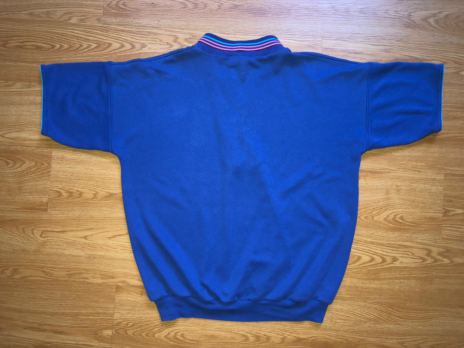 Vintage 90s Sloppy Joe’s Casual Wear 5 Button Collared Short Sleeve Shirt Blue