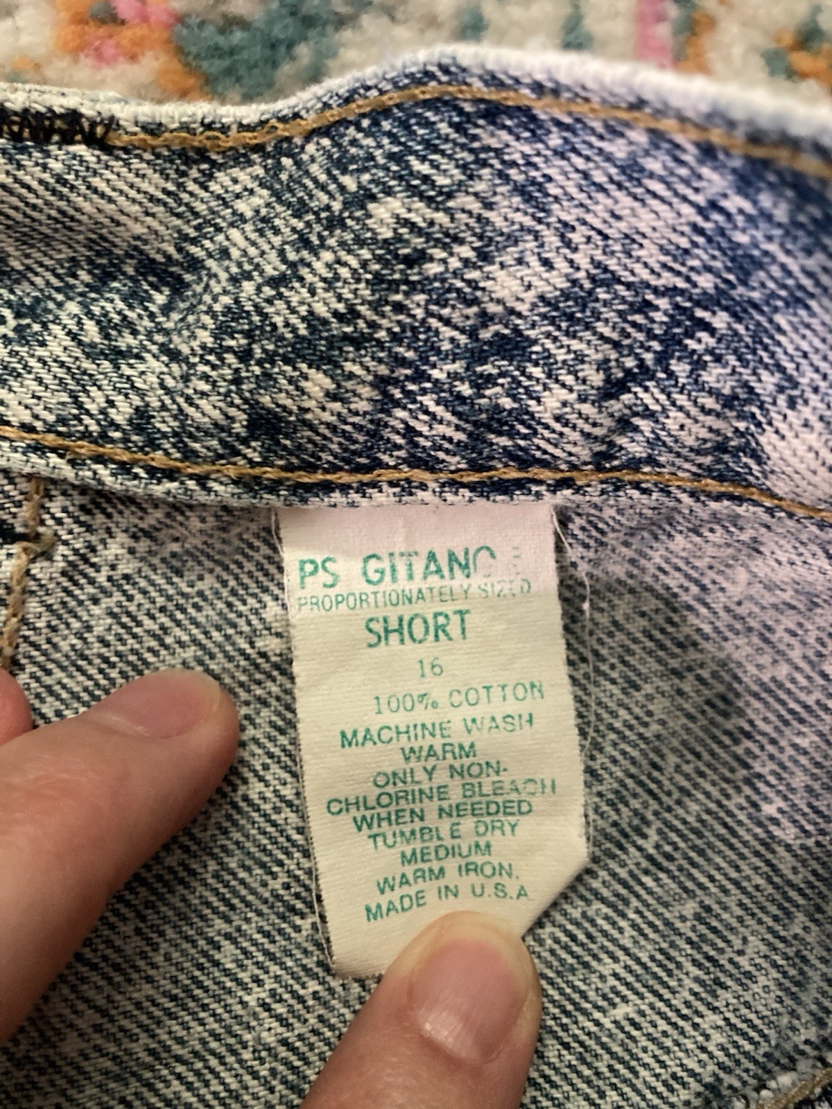 Vintage 1980s PS Gitano Acid Wash Jeans High Rise Ankle Zip Waist 30”