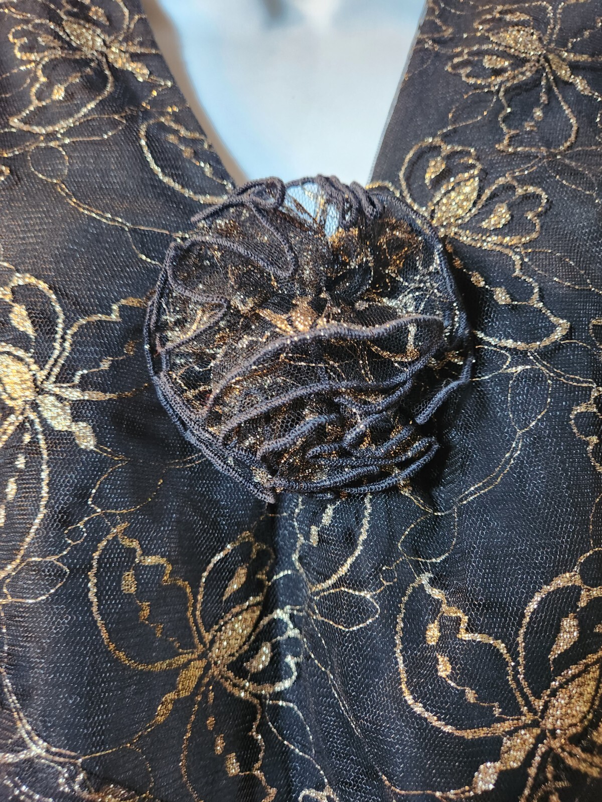 VINTAGE HOLLY HARP 80’S LACE TIERED DRESS M
