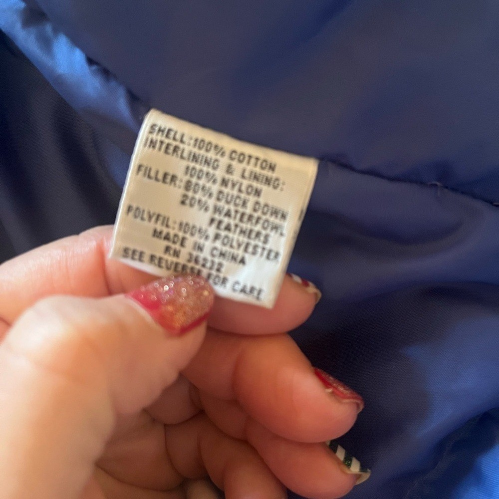 J. Gallery Periwinkle Puffy Down Coat