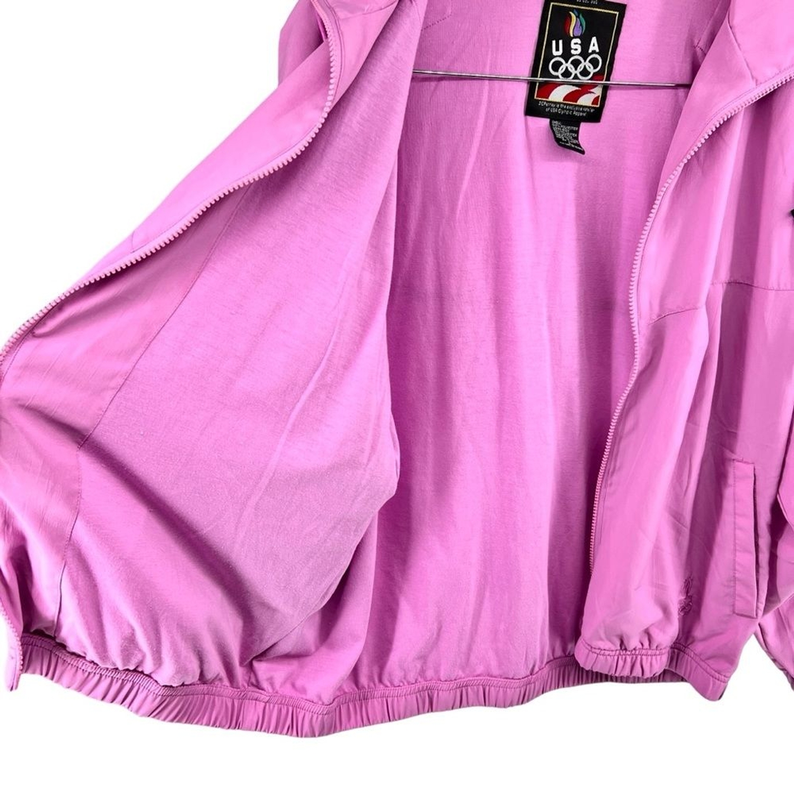 Vintage 1992 USA Olympic Apparel JCPenney Exclusive Women Pink Track Suit Large