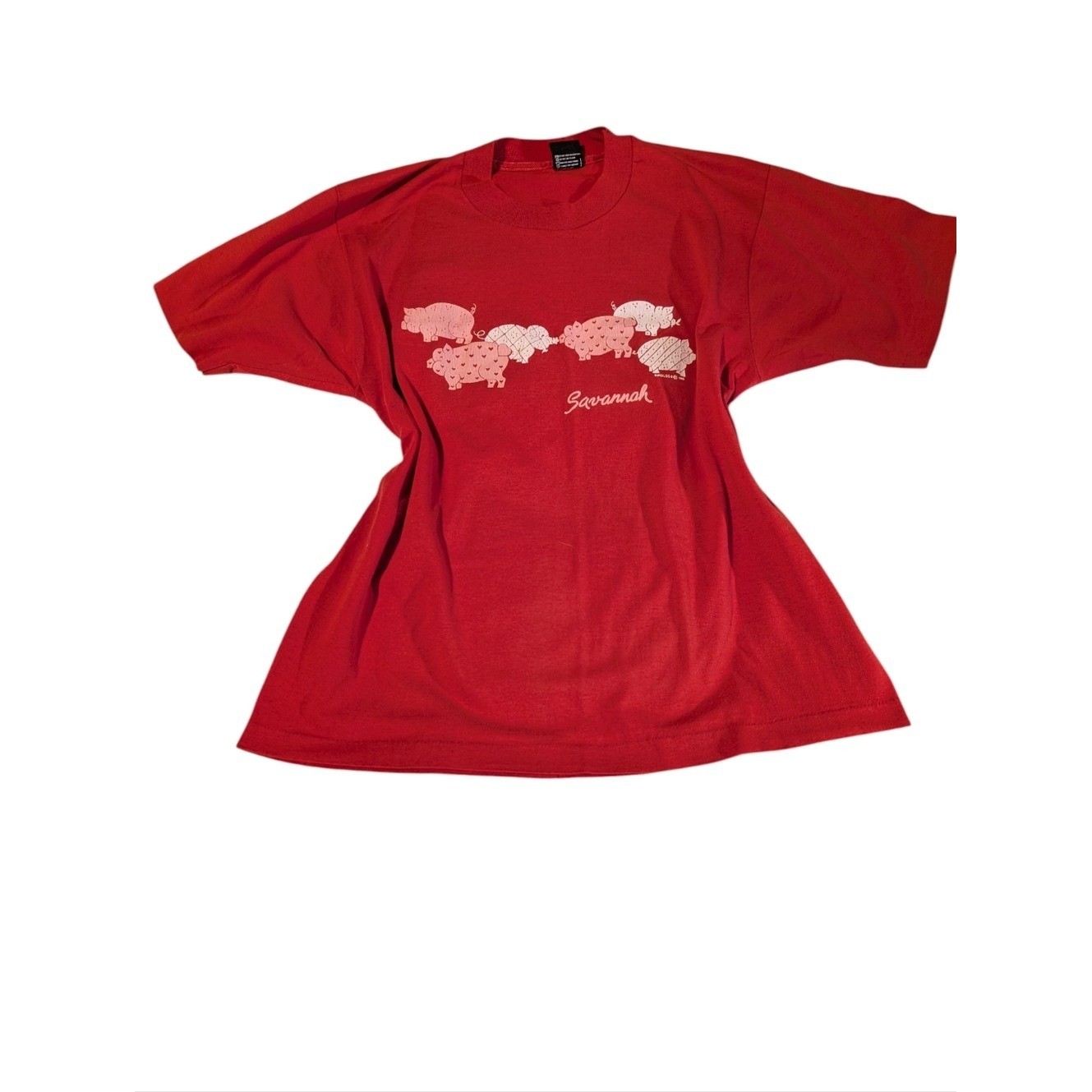 80s Vintage Savannah Georgia Souvenir Love Pigs Single Stitch Tshirts Size Large