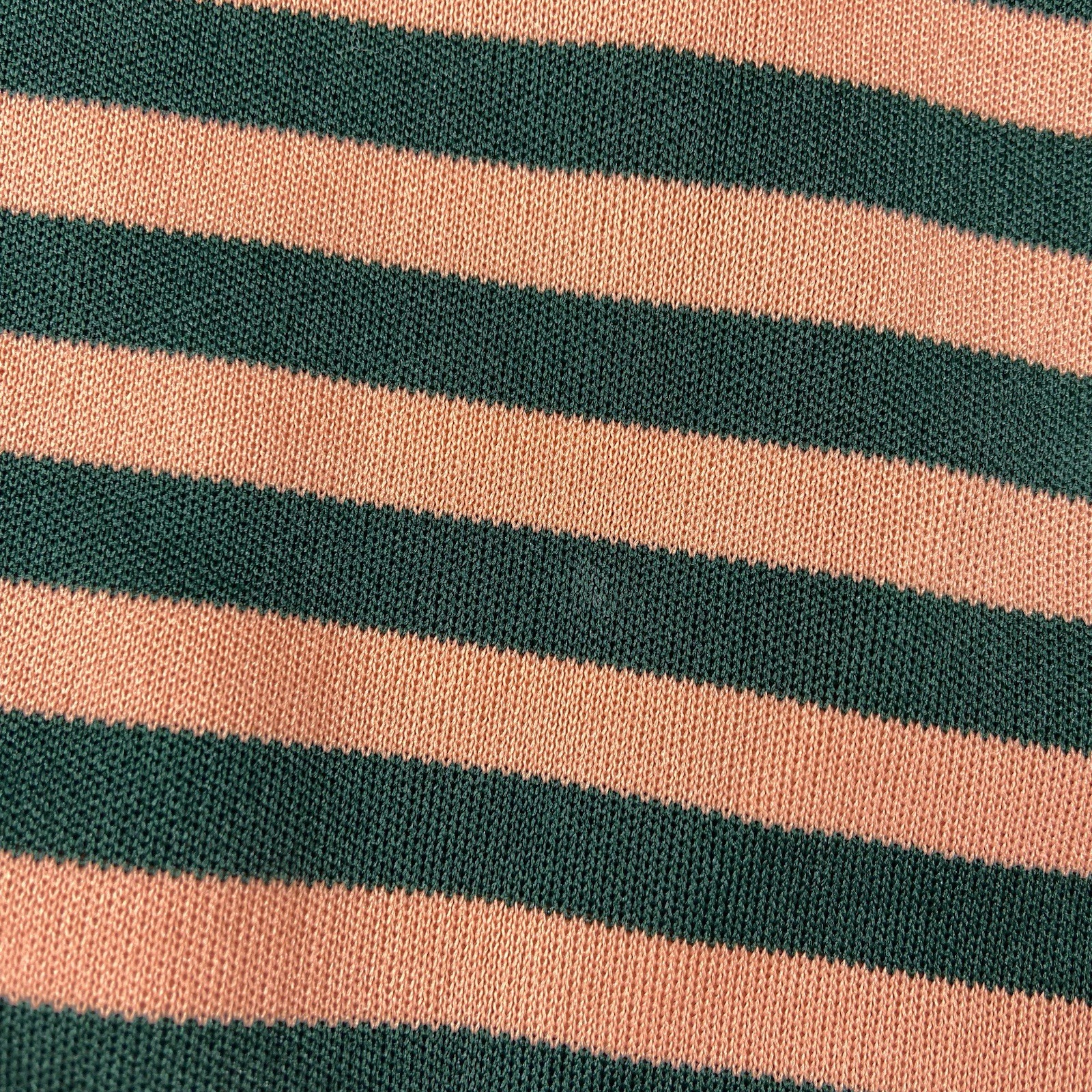 JC Penney Fashions Women’s VTG 70s 80s Striped Poly Knit 3/4 Sleeve Top
