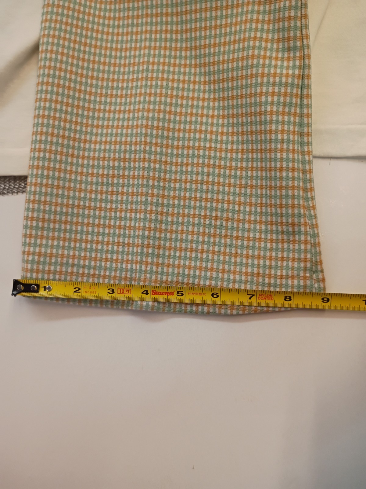 VTG 70s John Blair Menswear 2-piece Matching Set Plaid Flare Bell Bottoms W Polo