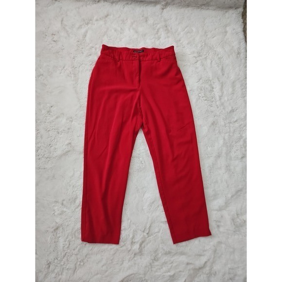 Vintage Style Counterparts Vibrant Red Straight Leg Pants – Size 10