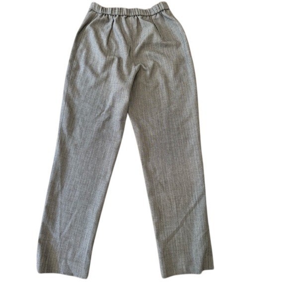 Reflections Vintage Grey Herringbone High Waist Pants Costume Theater 10T 12B