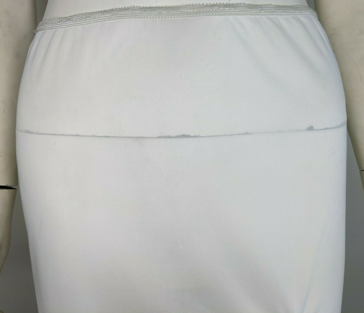Vintage Slip Half Lingerie Embroidery White Skirt Floral Lace S Undergarment Vtg